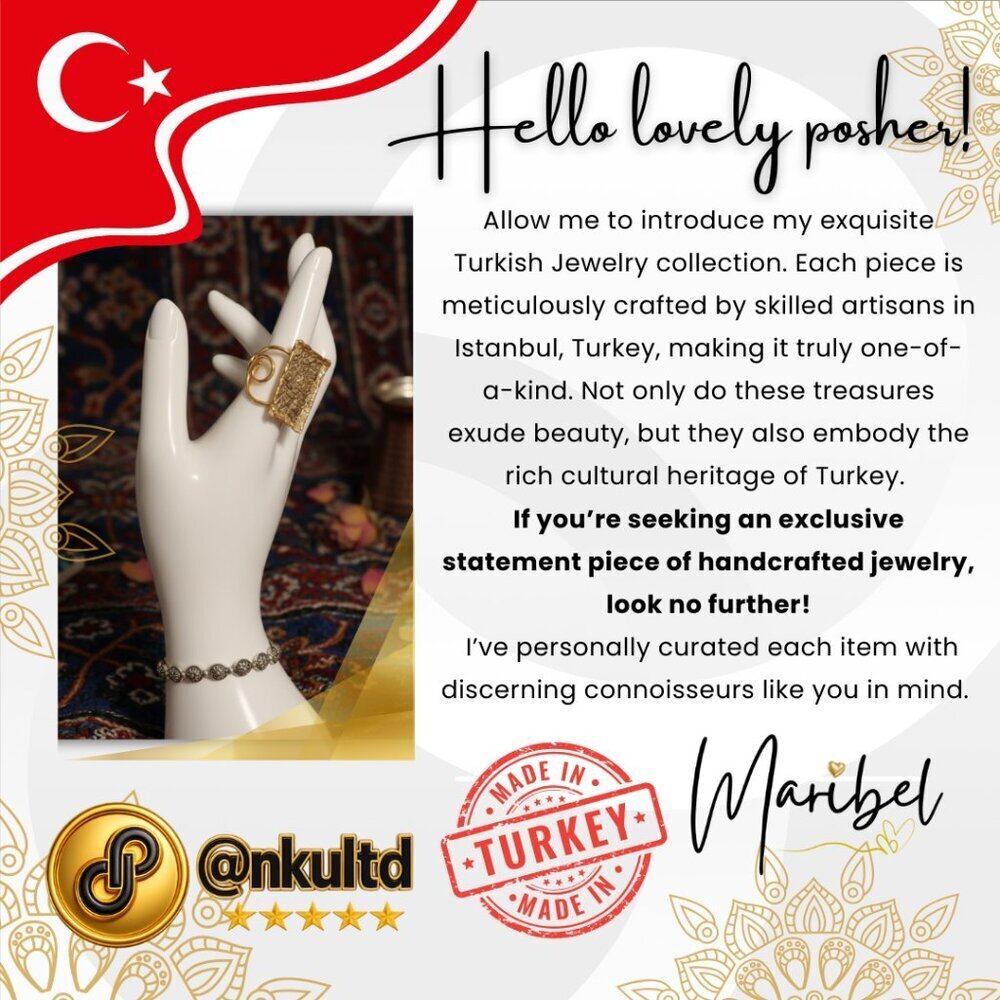 Turkish Handcrafted Boho Chic Dangle Earrings - Statement Fashion Jewelry - Picture 4 of 11